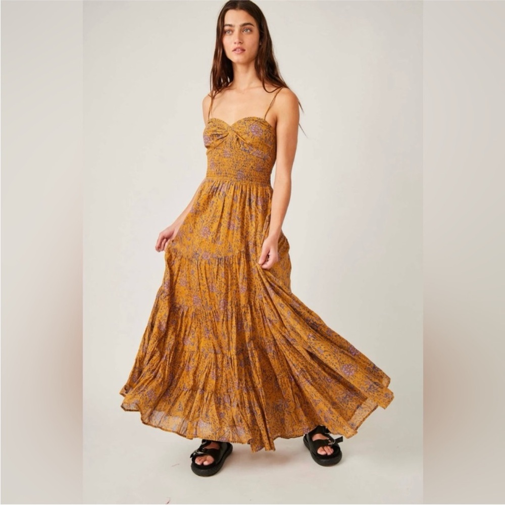 Free People Sun drenched midi floral dress